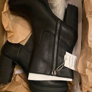 Lucky Brand Black Heeled Boots NEW